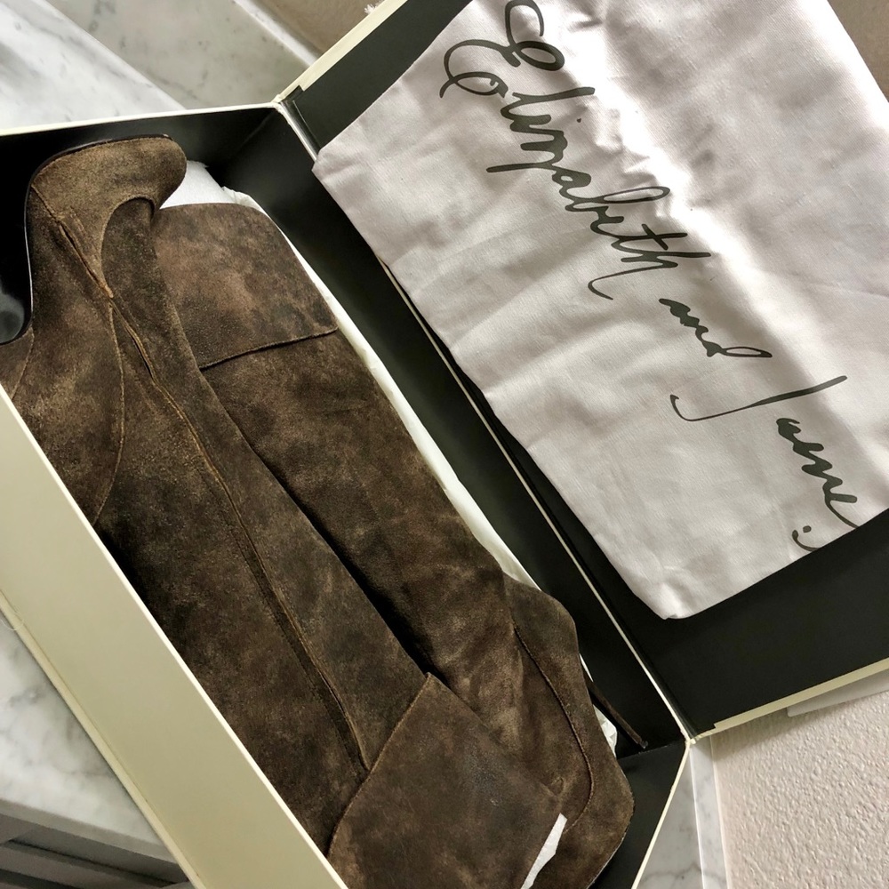 Brown Roam Suede Over the Knee Boots.